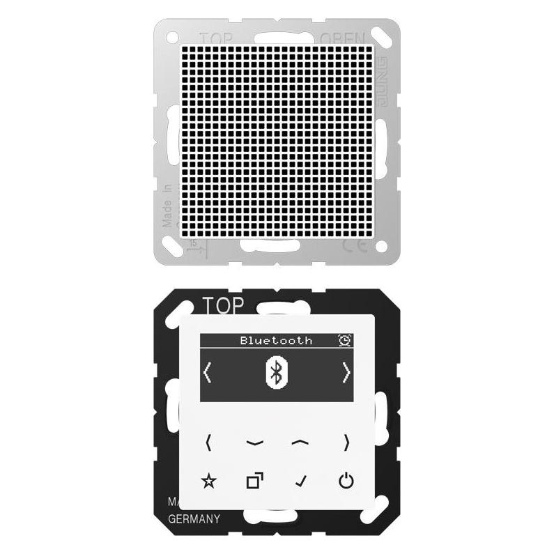 JUNG Smart Radio DABA1BTWW DAB+ m. Bluetooth-Set Mono (DAB+, FM, Internetradio, Bluetooth) (DABA1BTWW)
