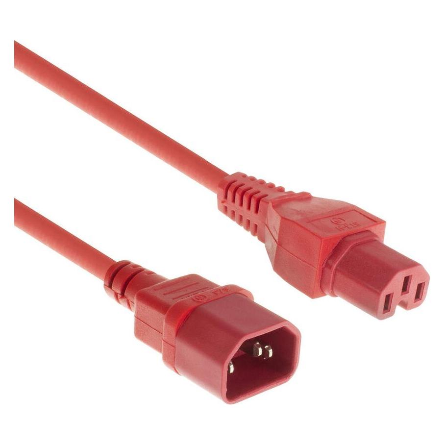 ACT Powercord C14 - C15 red 1.5 m (1.50 m) (AK5390)