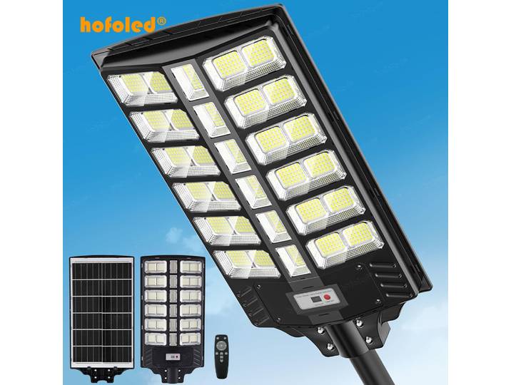 Hofoled lampe solaire 120W 150W 240W tout en un intégré étanche crépuscule à l'obscurité lampadaire solaire extérieur pour Parking