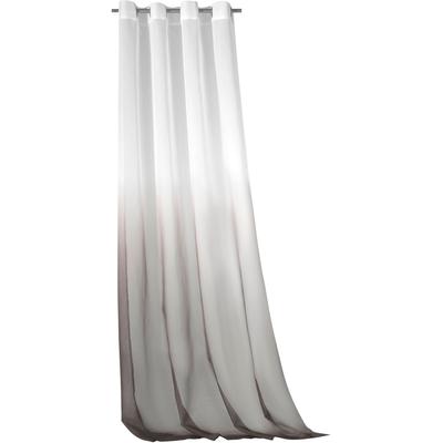 Vorhang WECKBRODT "Maischa" Gr. 1, braun, B:140cm H:245cm, Voile, Polyester, Gardinen, Voile, transparent mit Farbverlauf, Gardine, Store