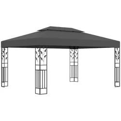vidaXL Pavillon mit Doppeldach 3x4 m Anthrazit