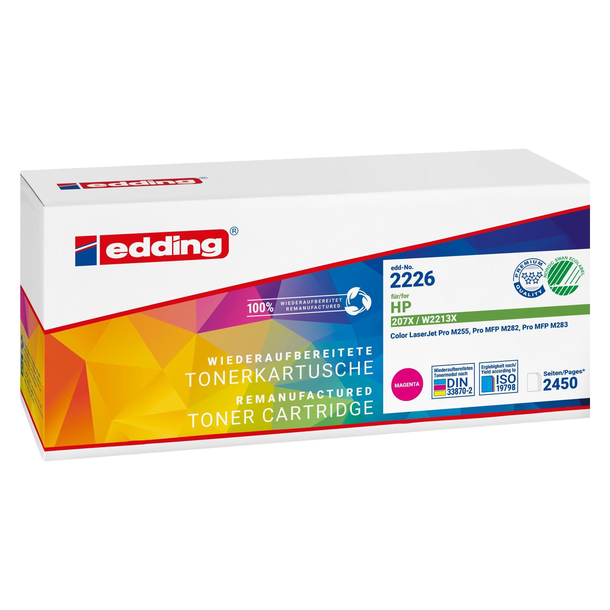 Edding EDD-2226 magenta Toner kompatibel zu HP 207X (W2213X) (M) (18-2226)