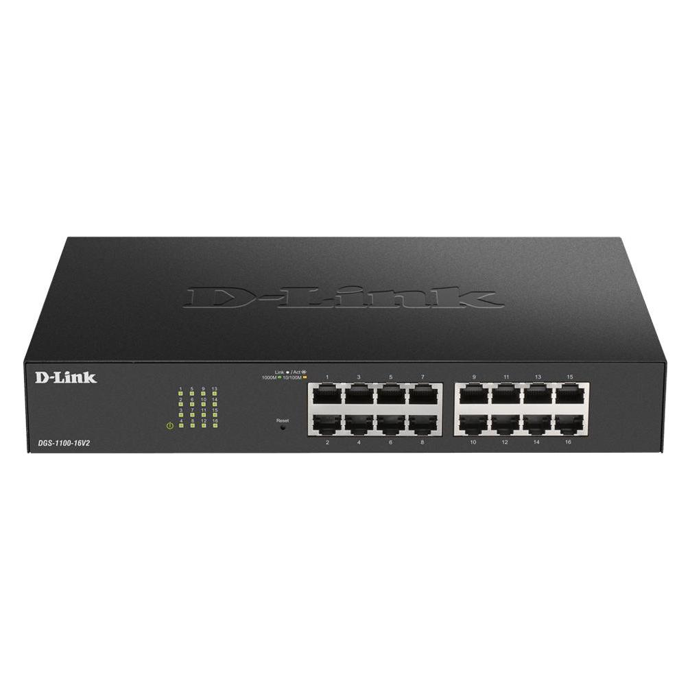 D-Link 16-Port Gigabit Smart Managed (16 Ports) (DGS-1100-16V2/E)