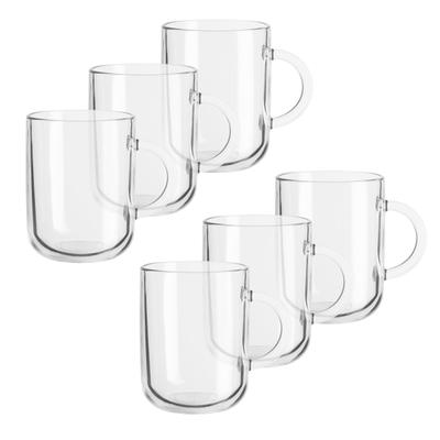 Gläser-Set MÄSER "Iconic, Glasbecher Set", transparent, B:10cm H:10cm Ø:7,5cm, Glas, Trinkgefäße, 6er Set