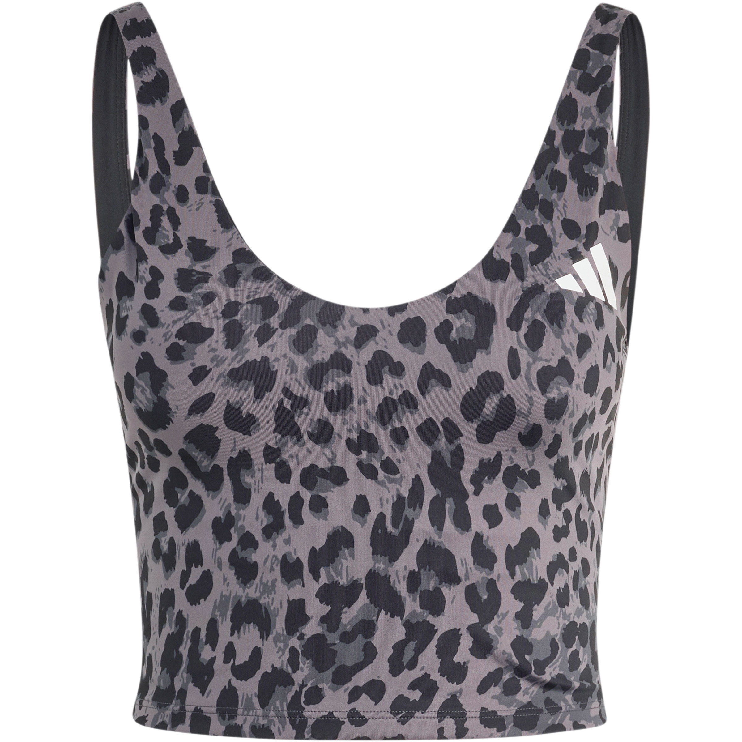 adidas Workout Essentials Leopard Print Top Damen Tanktops grau Größe XS Training & Fitness Schnell trocknend