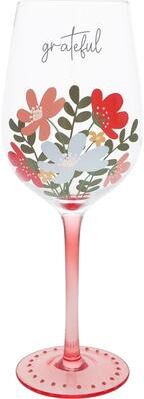 Pavilion Grateful Wine Glass - 16 oz