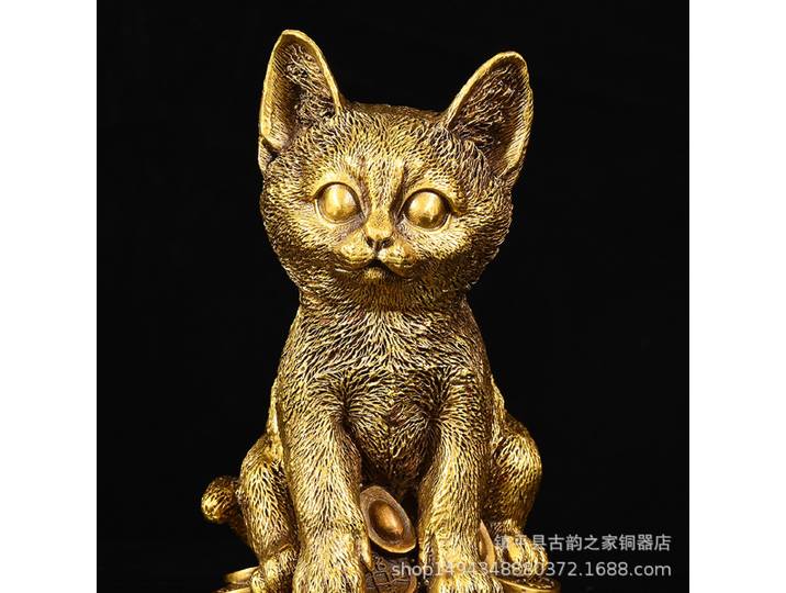 Ornement du zodiaque en laiton, chien loup en cuivre, décoration de bureau, maison, cadeau créatif, artisanat