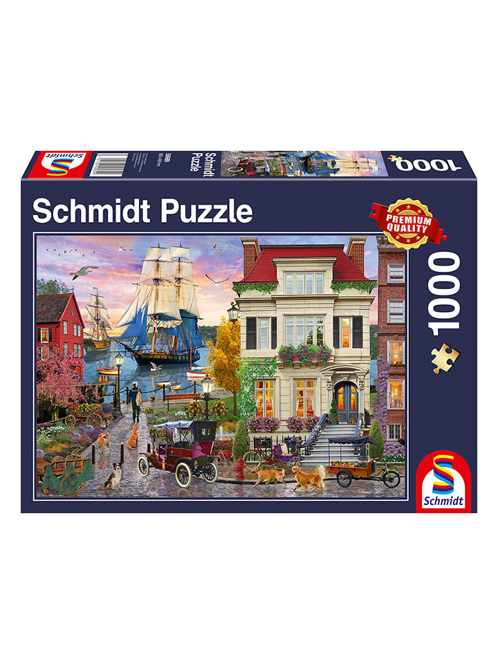 Schmidt Spiele 1.000tlg. Puzzle "Schiff im Hafen" - ab 12 Jahren - onesize