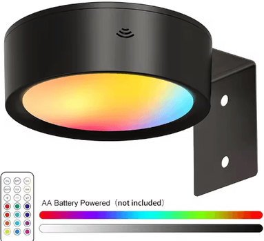 Inspire Picks LED Magnetic Picture Light Battery Operated Dimmable Art Display Light With 13 Lighting Modes (12 PCS) black 1pc