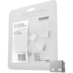 LINDY USB-A Port Schloss USB Port Lock 10er Set Weiß ohne Schlüssel 40464