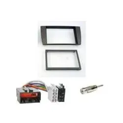 Radioeinbauset: 2-Doppel-DIN Radioblende für Jaguar S-Type + X-Type 2003-08+ ...