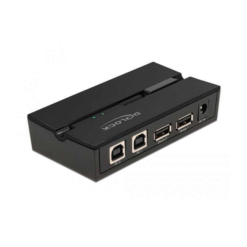 Delock USB 2.0 Switch für 2 PC an 2 Geräte