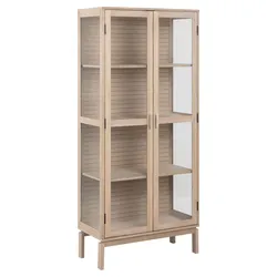 DAHEIM Vitrine Linley Holz Braun Eiche