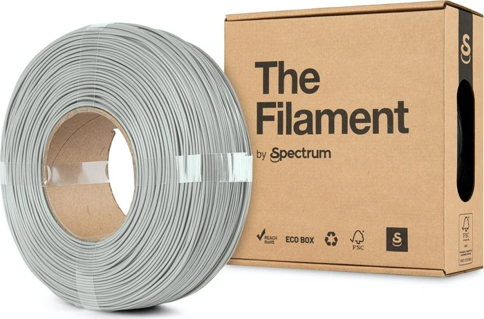 The Filament ReFill PLA 1.75mm Silver Aluminium 1kg