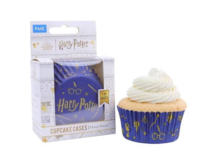 PME Harry Potter Cupcake-vormpjes met foliecoating, set van 30, toverwereld, zilver