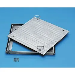 Schachtabdeckung Stahl verzinkt, B 800 x T 600mm, Bauhöhe 62,5mm