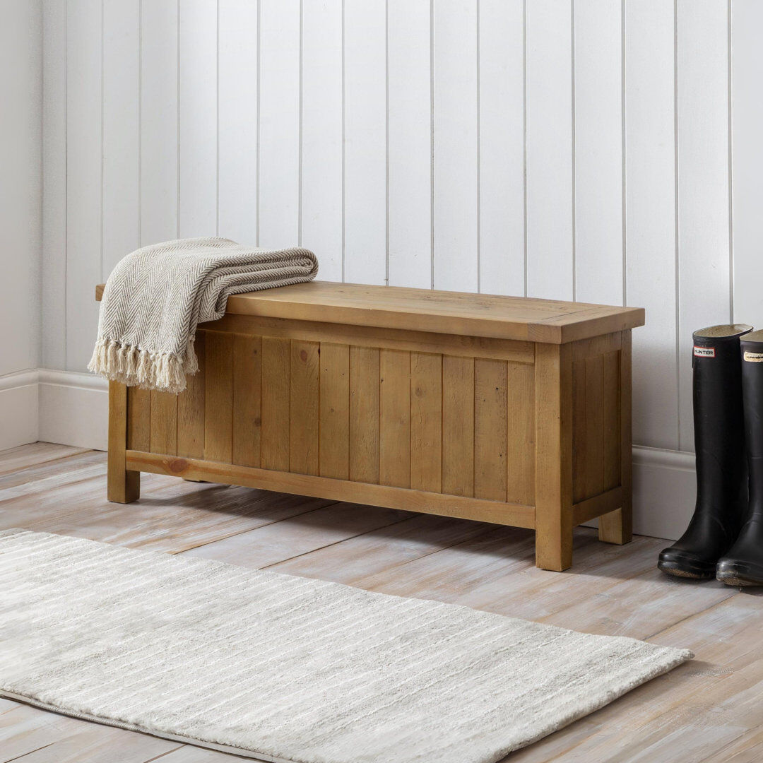 Fernleaf Chantal Solid Wood Bench Natural 45cm H X 110cm W X 35cm D