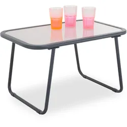 Beistelltisch outdoor NOAH (BHT 67x39x44 cm) - grau - BHT 67x39x44 cm