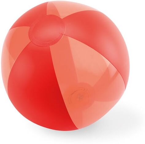 Ballon de plage personnalisable gonflable AQUATIME rouge