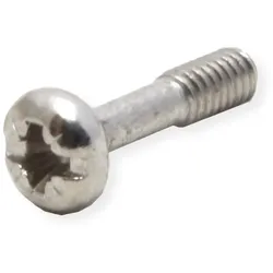 Schroff halsschraube mit kreuzschlitz/schlitz - halsschr.m.kr.m2.5 ni 100st, Serverschrank Zubehör, Silber