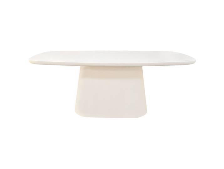 Salontisch Putza weiss MDF mit Kalkputz B 122 T 70 cm