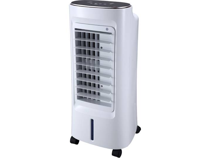 Standventilator SONNENKÖNIG Air Fresh 7, Leistung 90/100W, Kühlen-Funktion, Befeuchtungs-Funktion , weiß, B:34cm H:77cm T:32cm, Ventilatoren, Standventilator, 9h Timer, Fernbedienung, Überhitzungsschutz, 4 Ventilationsstufen