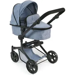 Bayer Chic Kombi-Puppenwagen "MIKA", Jeans Blue