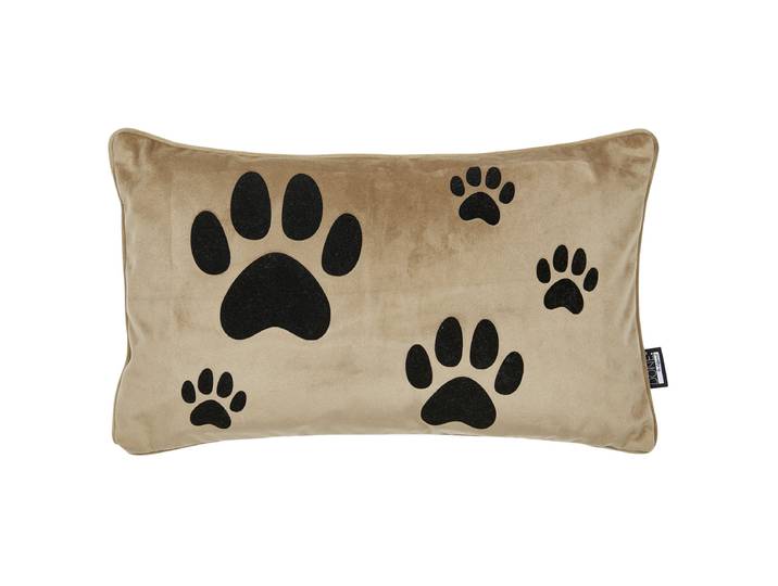 Kissenbezug Doxie Tatze Braun/Braun 30 x 1 x 50cm Polyester