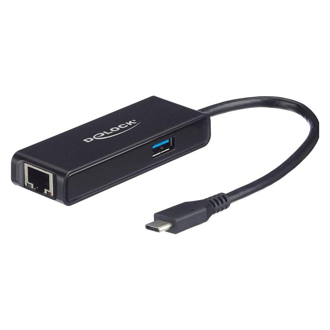 Delock Netzwerkadapter (USB-C, RJ45 Gigabit Ethernet (1x)) (63826)