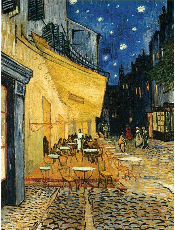 Ravensburger Puzzle Art Collection 1000 pcs - Terrasse de café, le soir - Vincent Van Gogh