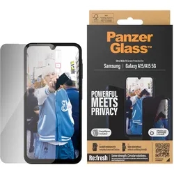 PanzerGlass Privacy (1 Stk., Samsung Galaxy A14, Samsung Galaxy A14 5G, Samsung Galaxy A15, Samsung Galaxy A15 5G), Smartphone Schutzfolie, Transparent