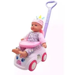 Puppe im Baby-Taxi - 41 cm