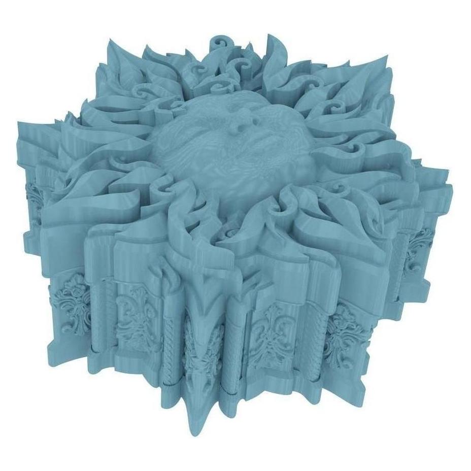 Feldherr Fates End Dice Jail Celestial himmelblau 3D Würfelgefängnis (Kunststoff) (433271)