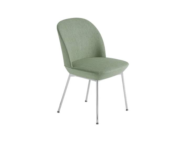 Muuto Chaise d’appoint Oslo revêtement textile Still 941-Chrome