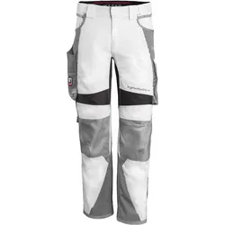 Bundhose "IRON" - L54 (lang) - weiß/grau