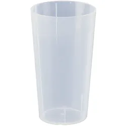 WACA 1723 10er Set Mehrwegbecher Kunststoffbecher 300 ml ∅ 70 mm transparent