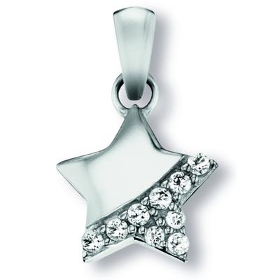 Kettenanhänger ONE ELEMENT "Zirkonia Stern Anhänger aus 925 Silber", silber, Schmuckanhänger, Mädchen, Silber 925 (Sterlingsilber), Kettenanhänger, Feine Gestaltung – ein Sinnbild mit ruhiger Eleganz
