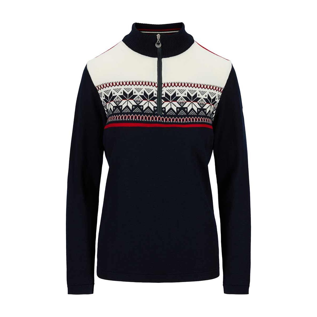 Dale of Norway Liberg Fem Sweater marine raspberry offwhite (C01) XXL 95901-C01-XXL