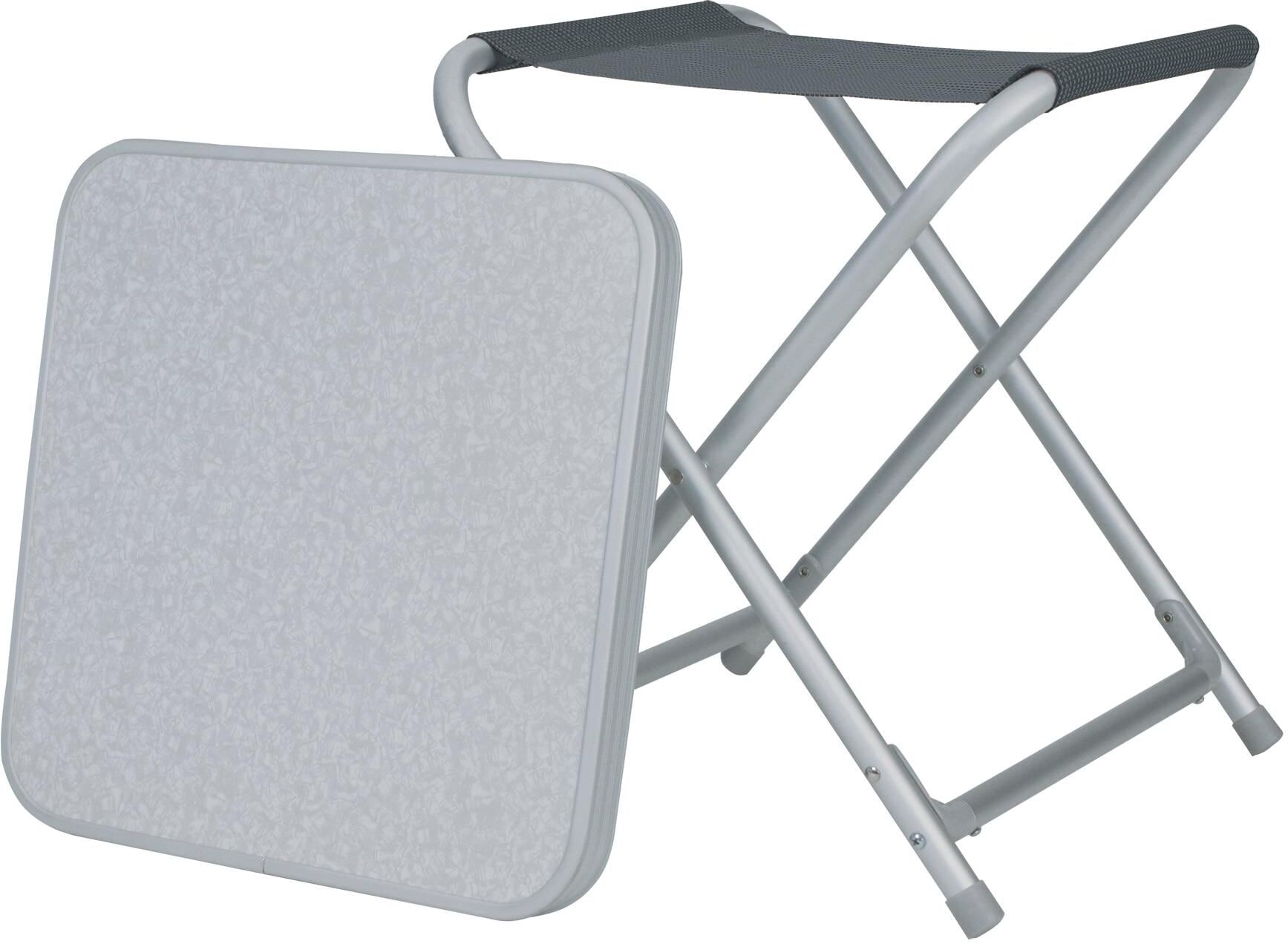 Campinghocker EUROTRAIL "Toledo Grau", grau, Hocker, B/H/T: 40cm x 46cm x 40cm, Campinghocker, B:40cm H:46cm T:40cm grau B/H/T: 40cm x 46cm x 40cm