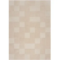 Eleganter Teppich in neutralen Tönen `Deben Seth`. 120x170 cm | Kadima Design