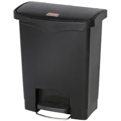 Rubbermaid Slim Jim Step On Container Front Step Pedal-Abfalleimer | 30 Liter, HxBxT 53,6x27,1x42,5cm | Polyethylen | Schwarz von PROREGAL