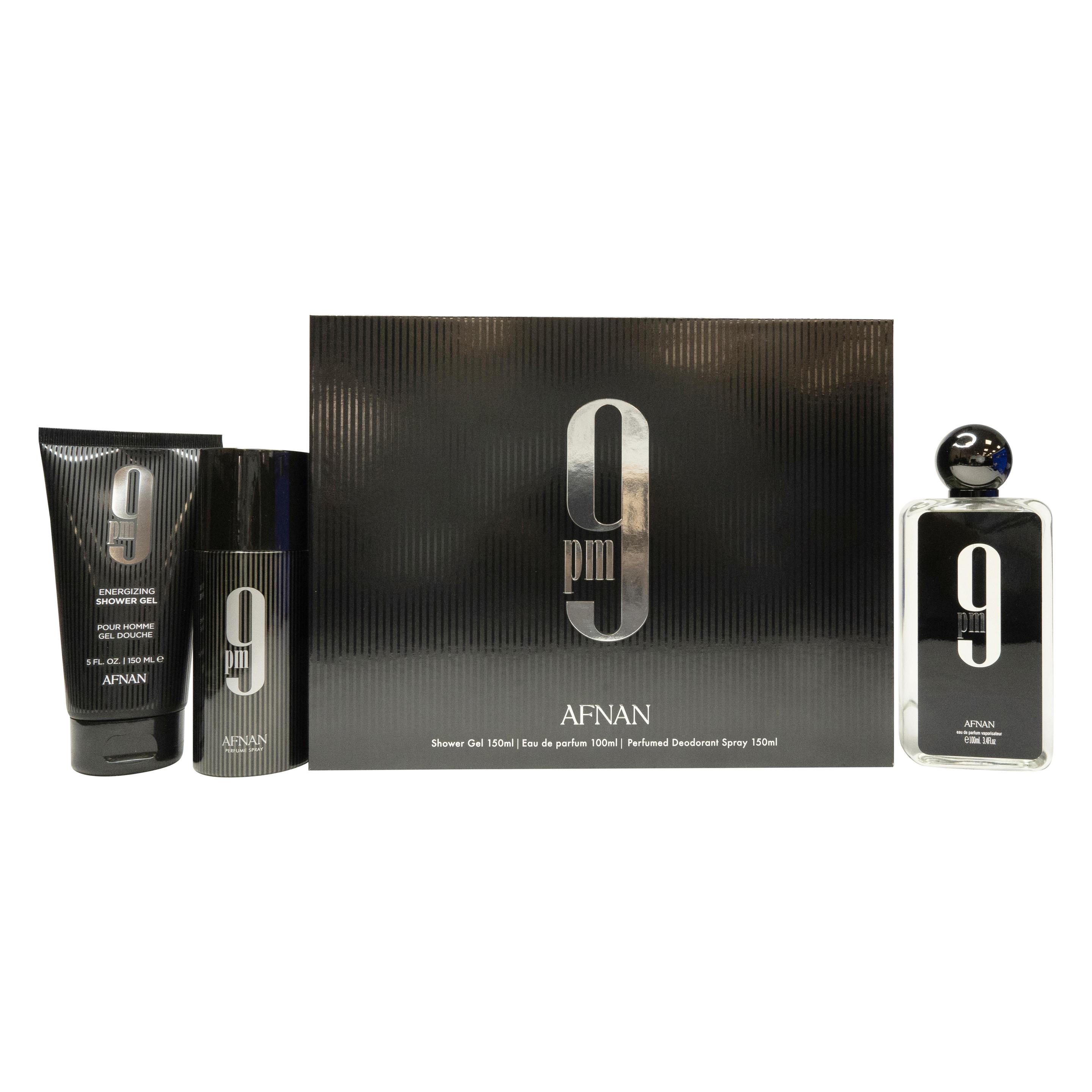 Afnan 9PM - EDP 100 ml + sprchový gel 200 ml + deodorant 250 ml (Parfum Set) (6290171072980)