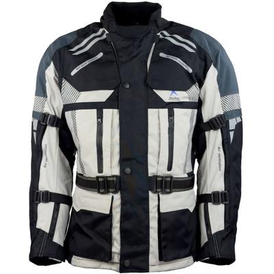Motorradjacke ROLEFF "Kodra RO" Gr. M, schwarz (schwarz, grau, ro 775), Jacken, M, Obermaterial: 100% Polyester. Innenfutter: 100% Polyester, Mit Sicherheitsstreifen