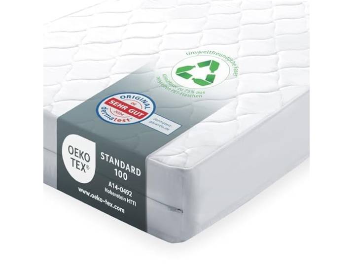 Sun Garden Matratze 90x200 cm H3, Oeko Tex 100 Zertifiziert P1440 ComfortPur, Abnehmbarer Bezug bis zu 40 °C Grad waschbar, Formstabiler Komfortschaumkern, mit Polyester-Funktionsfaser