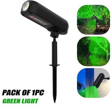 Uplifted Goods Solar LED Outdoor Wall Light For Garden And Pathway 1 Pc green Light