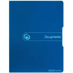 Herlitz Zeugnisse Polypropylen (PP) Blau A4