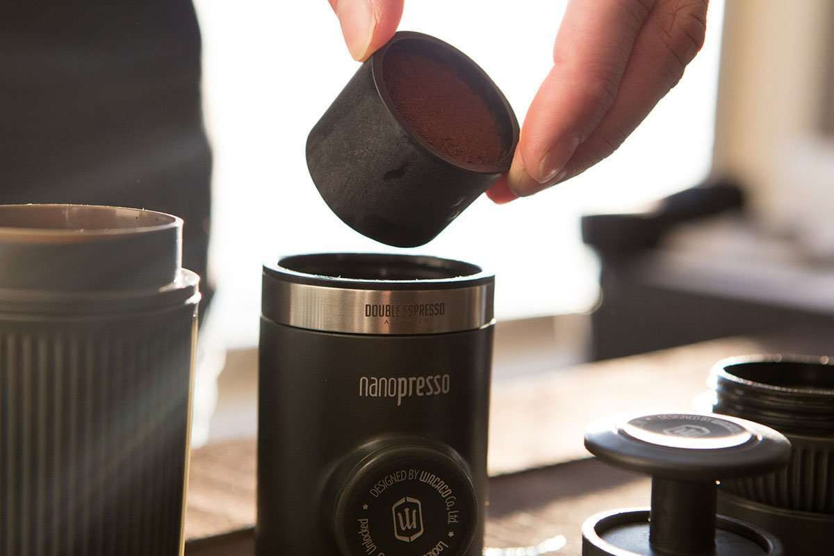 Wacaco Nanopresso Barista Kit met groter waterreservoir en 3 filtermanden voor Lungo of dubbele espresso