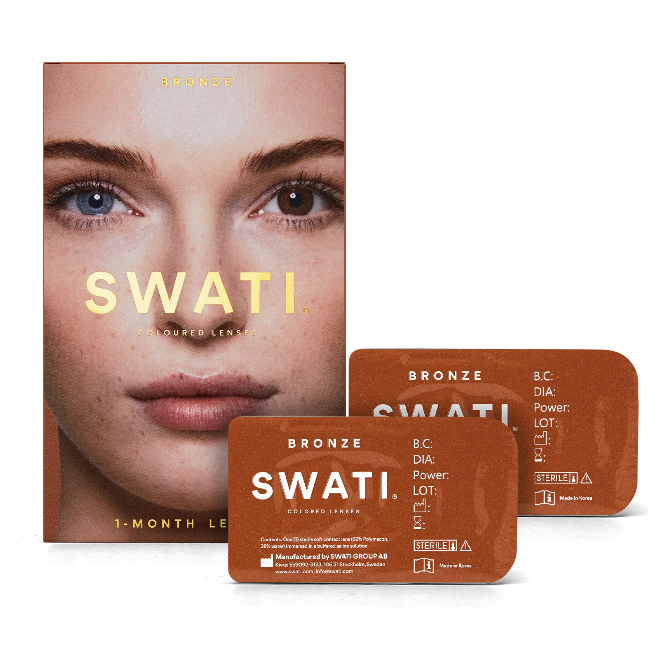 Swati Coloured Contact Lenses 1 Months - Bronze (Bronze) (SWA 341)