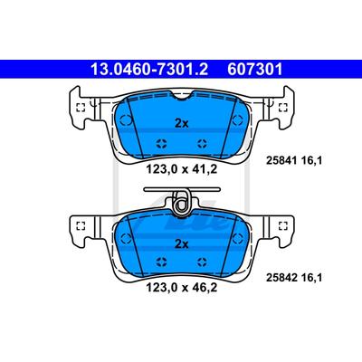 ATE Bremsen-Set VA + HA sizw2n9l18 Vorderachse voll 249mm 10mm für Peugeot