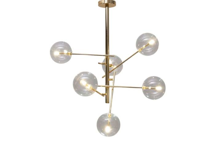 Suspension en verre doré 84 cm